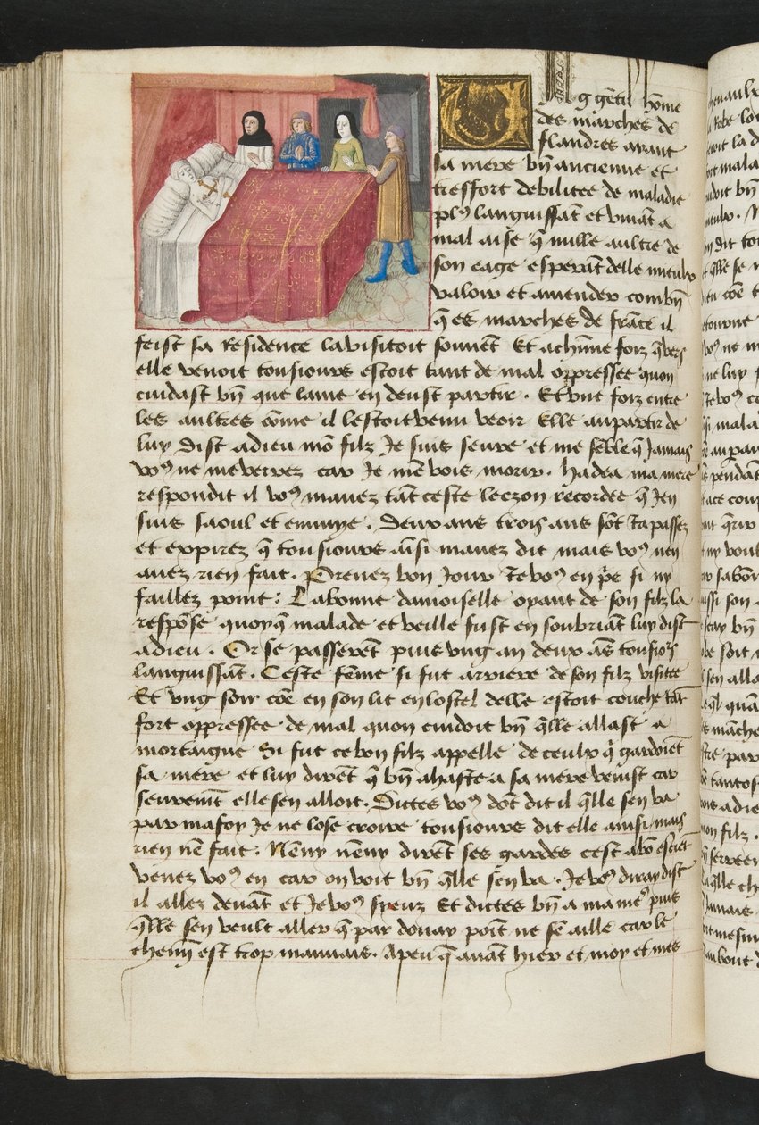 MS Hunter 252 164v oldal Cent Nouvelles Nouvelles, 1461-62 körül alkotó: French School