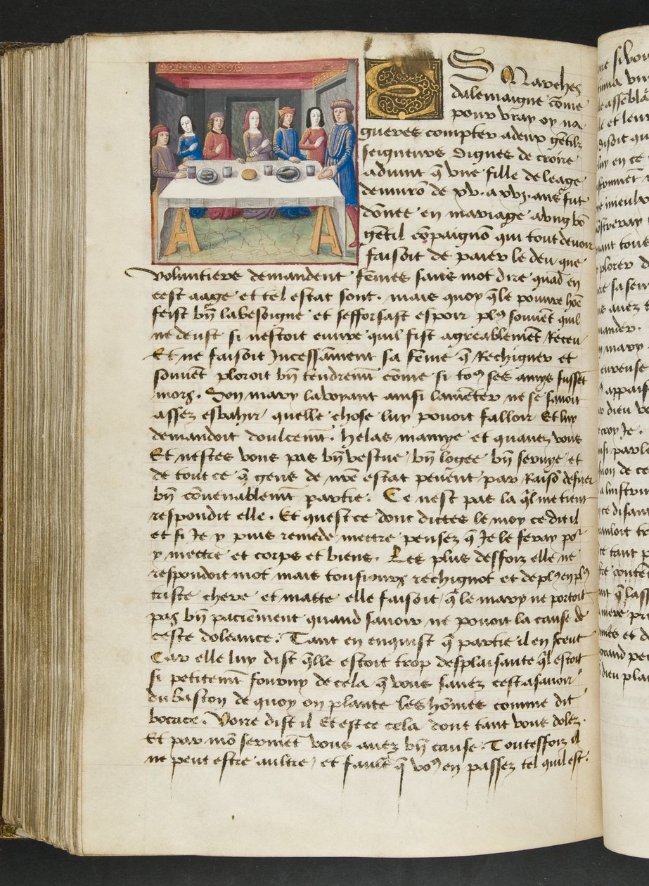 MS Hunter 252 168v oldal Cent Nouvelles Nouvelles, 1461-62 körül alkotó: French School