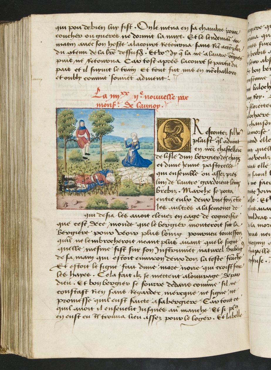MS Hunter 252 172v oldal Cent Nouvelles Nouvelles, 1461-62 körül alkotó: French School