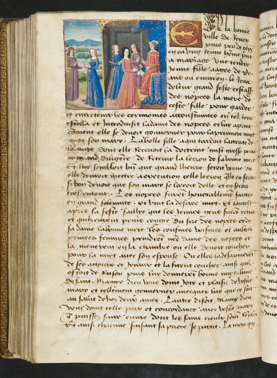 MS Hunter 252 177v oldal Cent Nouvelles Nouvelles, 1461-62 körül alkotó: French School