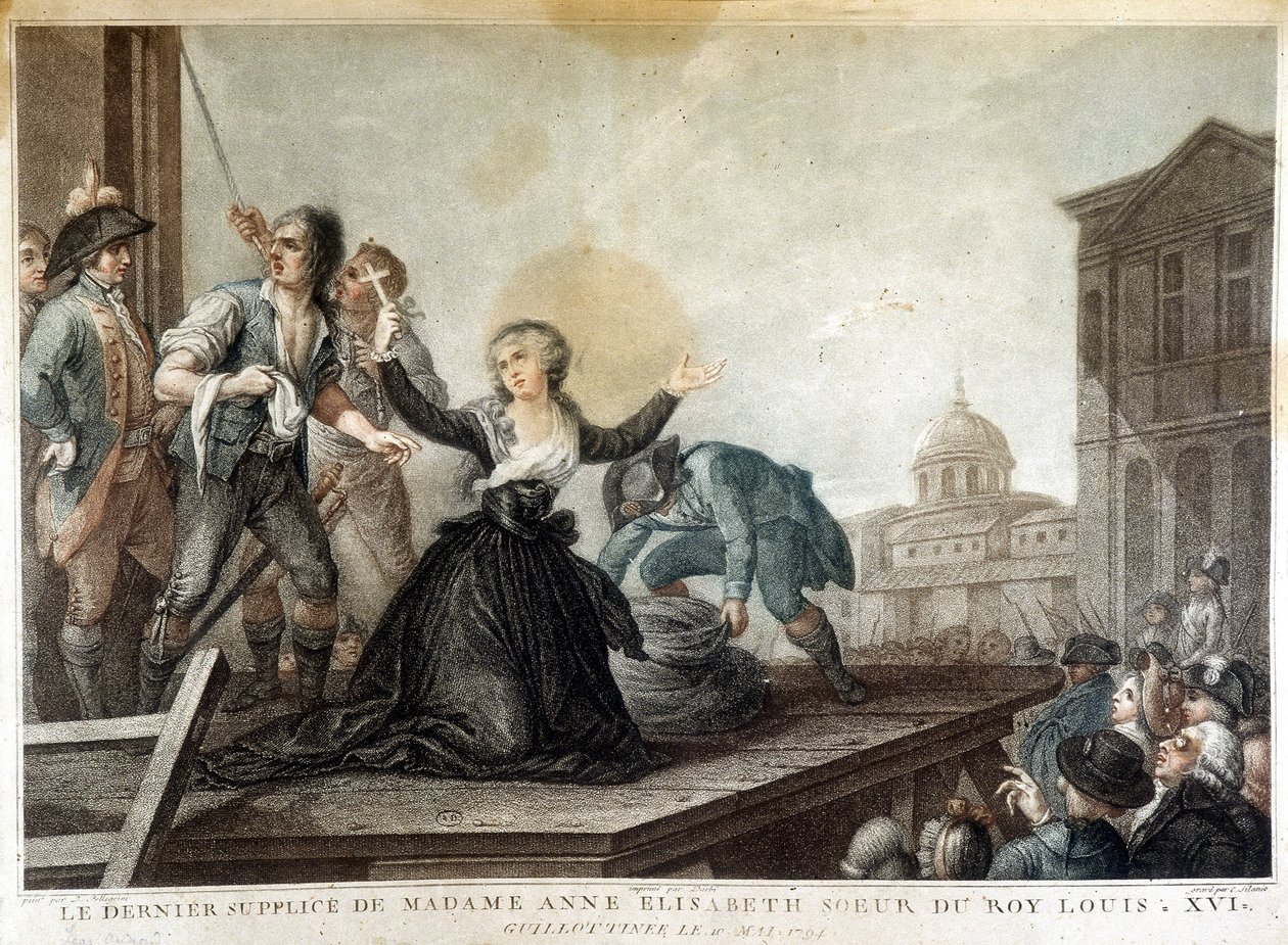 Madame Anne Elisabeth, XVI. Lajos király (1764-1793) nővére, guillotine alkotó: French School
