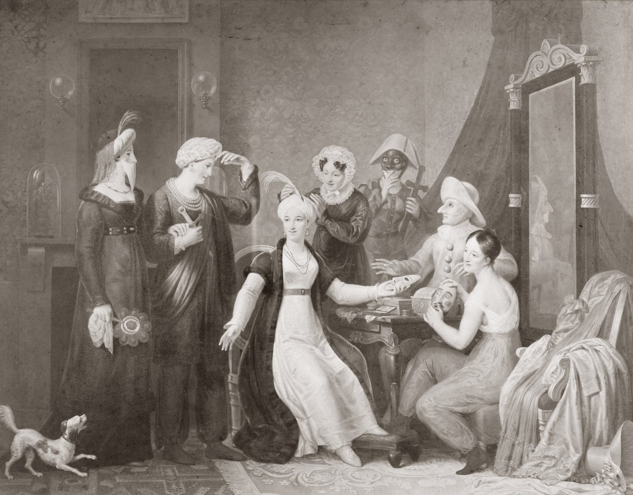 Mademoiselle Mars (1779-1847) A három szultánában alkotó: French School
