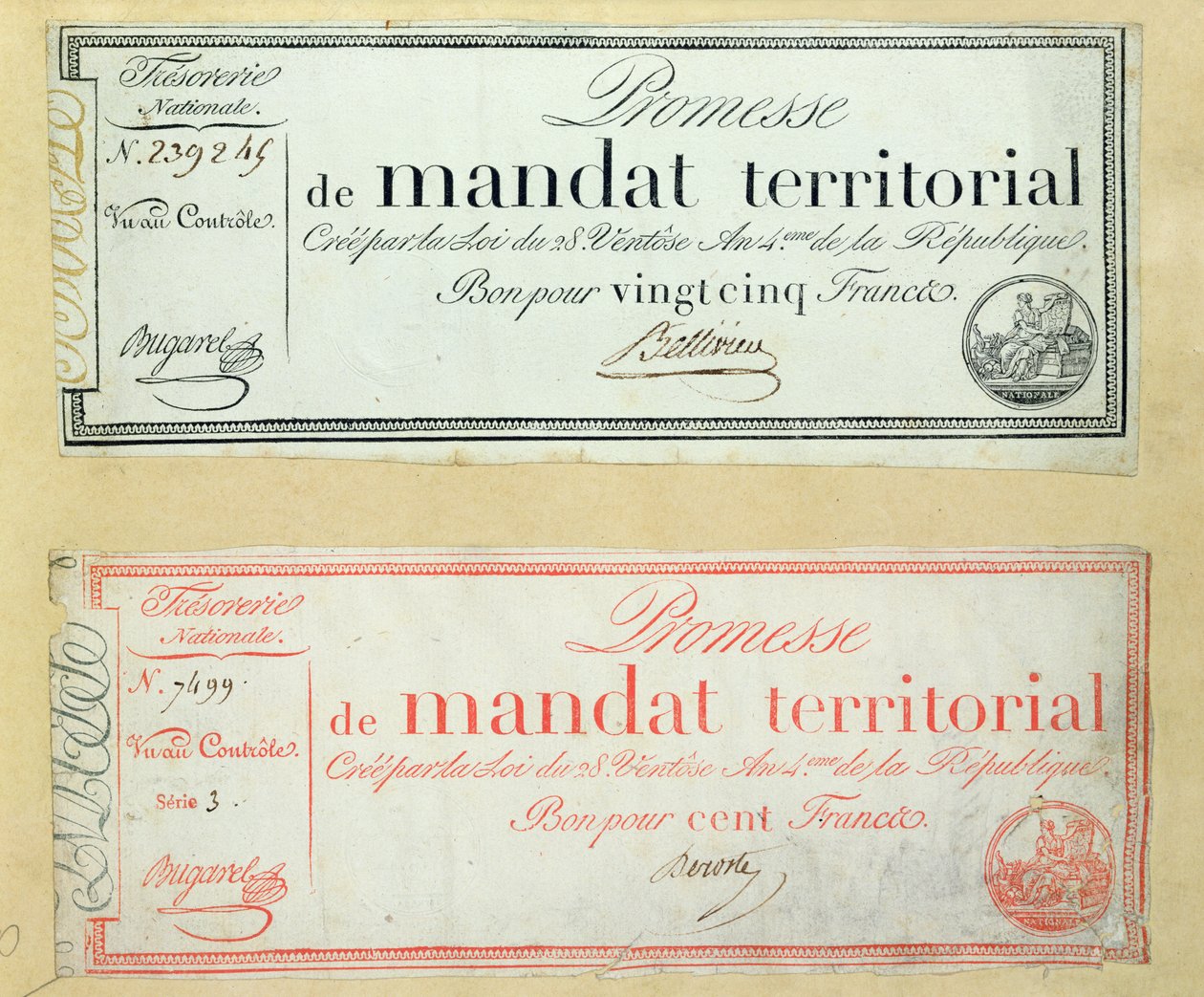 Területi mandátumok, 1796 körül alkotó: French School