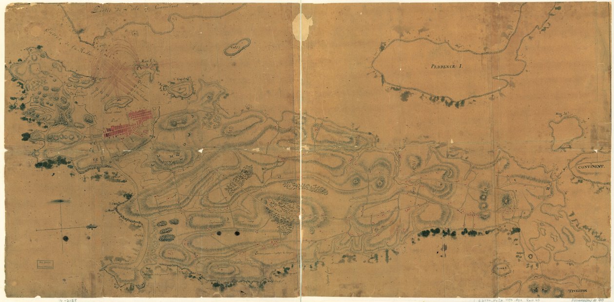 Map of Newport and Rhode Island alkotó: French School