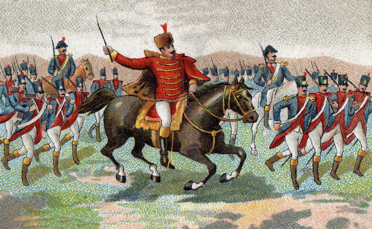 Marechal Joachim Murat az ienai csatában (Németország, október 14 alkotó: French School