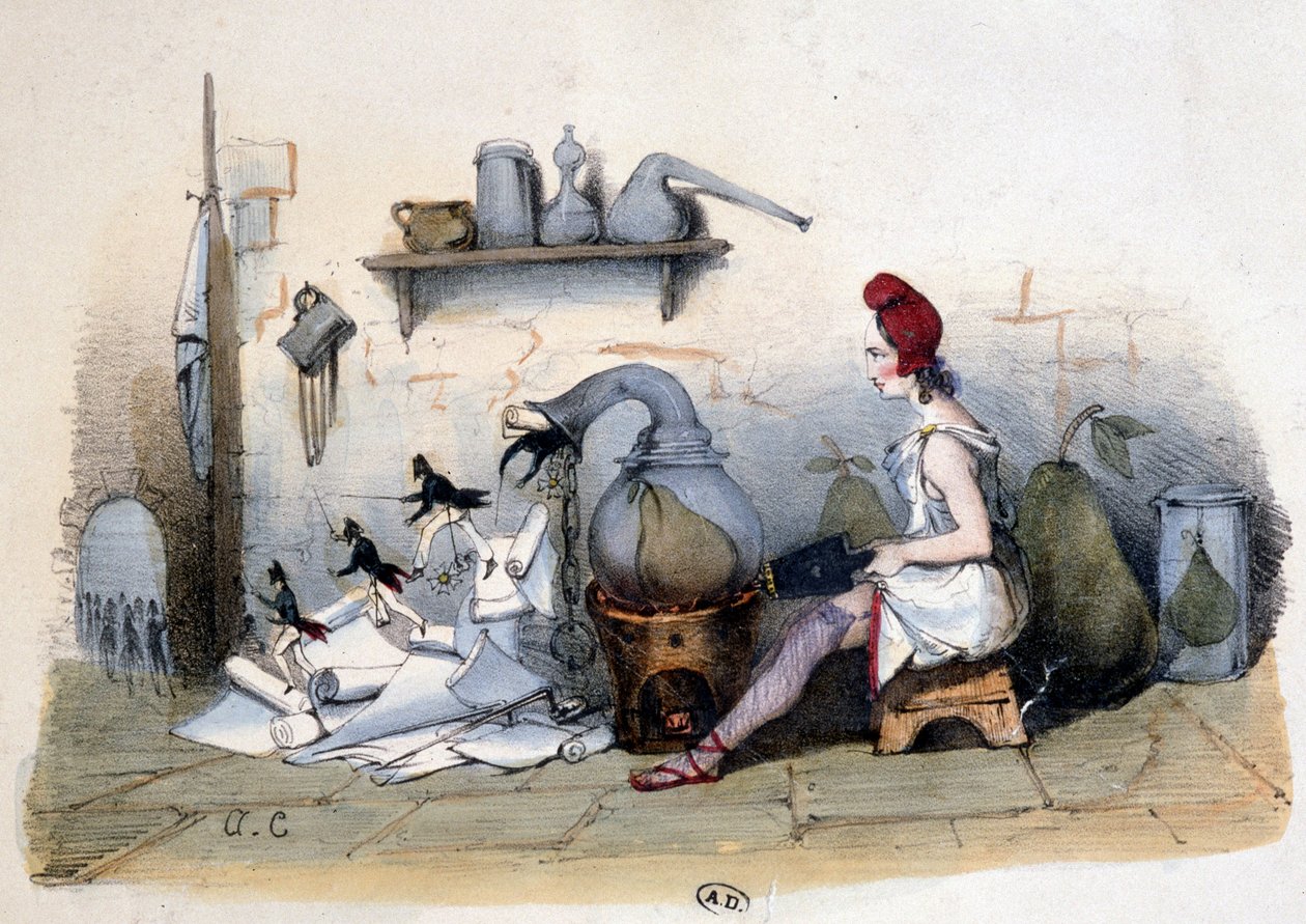 Marianne: a körte elemzése - karikatúra Lajos Fülöpről 1. sz alkotó: French School