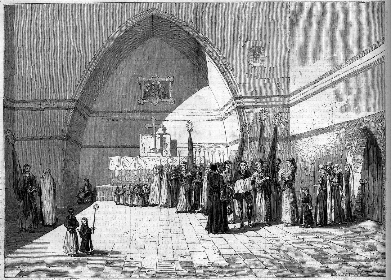 Maronita rítus - Bapteme Metualis családban - Bejrút alkotó: French School
