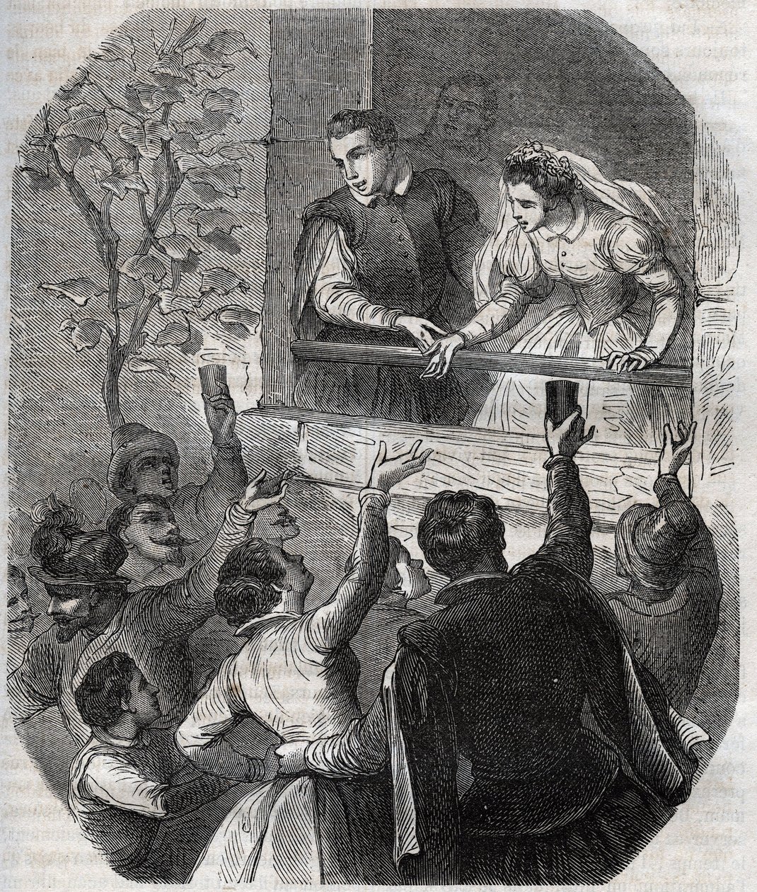 Martin Guerre (körülbelül 1524) és Bertrande de Rols házassága Artigatban (Ariege) 1539. május 15-én. Metszet 1871-ből Henry de Kock (1819-1892) „Histoire Des Cocuses Celebres” c. alkotó: French School