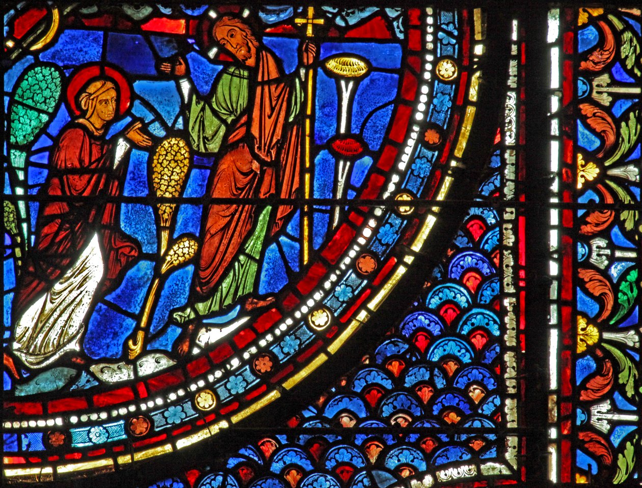Mária Magdolna ablak: A feltámadás - Noli Me Tangere (w46) alkotó: French School