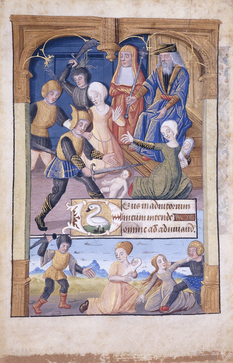 Az ártatlanok mészárlása, miniatűr, 1450 körül alkotó: French School