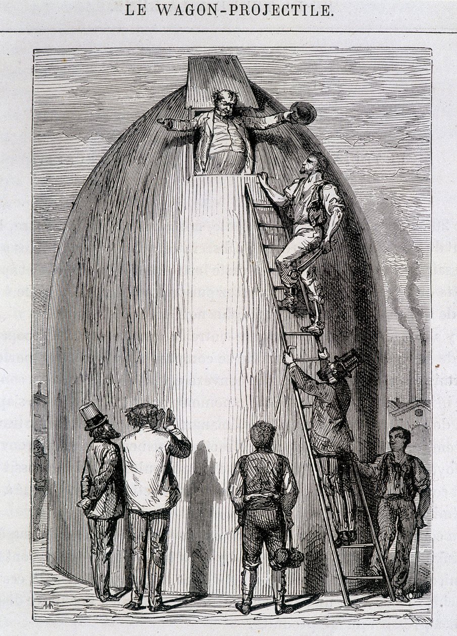 Maston meghízott – Jules Verne A Földtől a Holdig című művében alkotó: French School