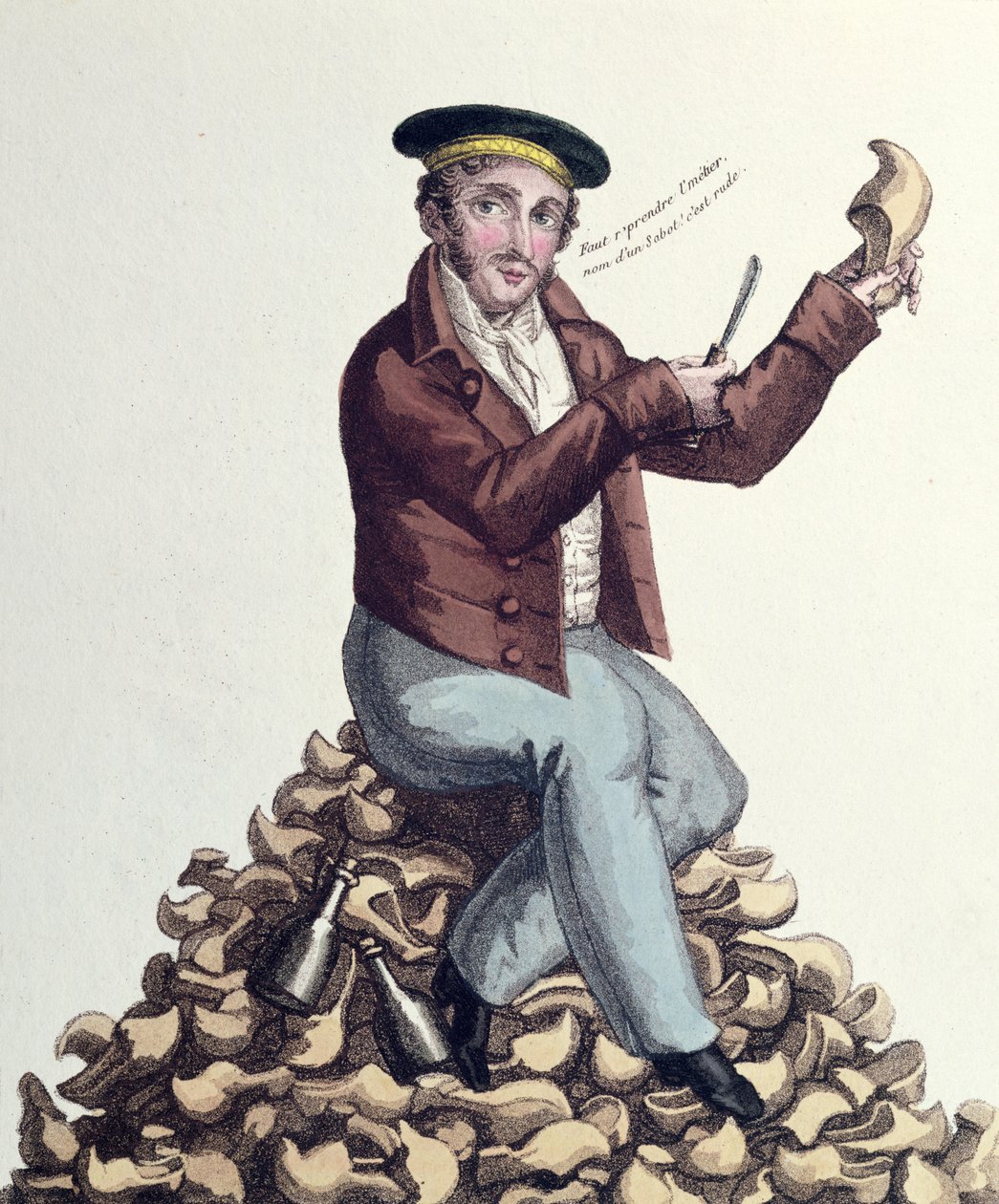 Mathurin Bruneau (1784-1825) a francia trónra pályázó, mint XVII. Lajos király, 1818 körül (színes metszet) alkotó: French School