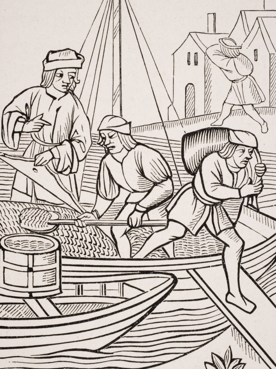 Sómérés az „Ordonnances de la Prevoste des Marchands de Paris” 1500-as fametszete nyomán Paul Lacroix (1806-84) „Le Moyen Age et La Renaissance” című művéből, 1847-ben. alkotó: French School