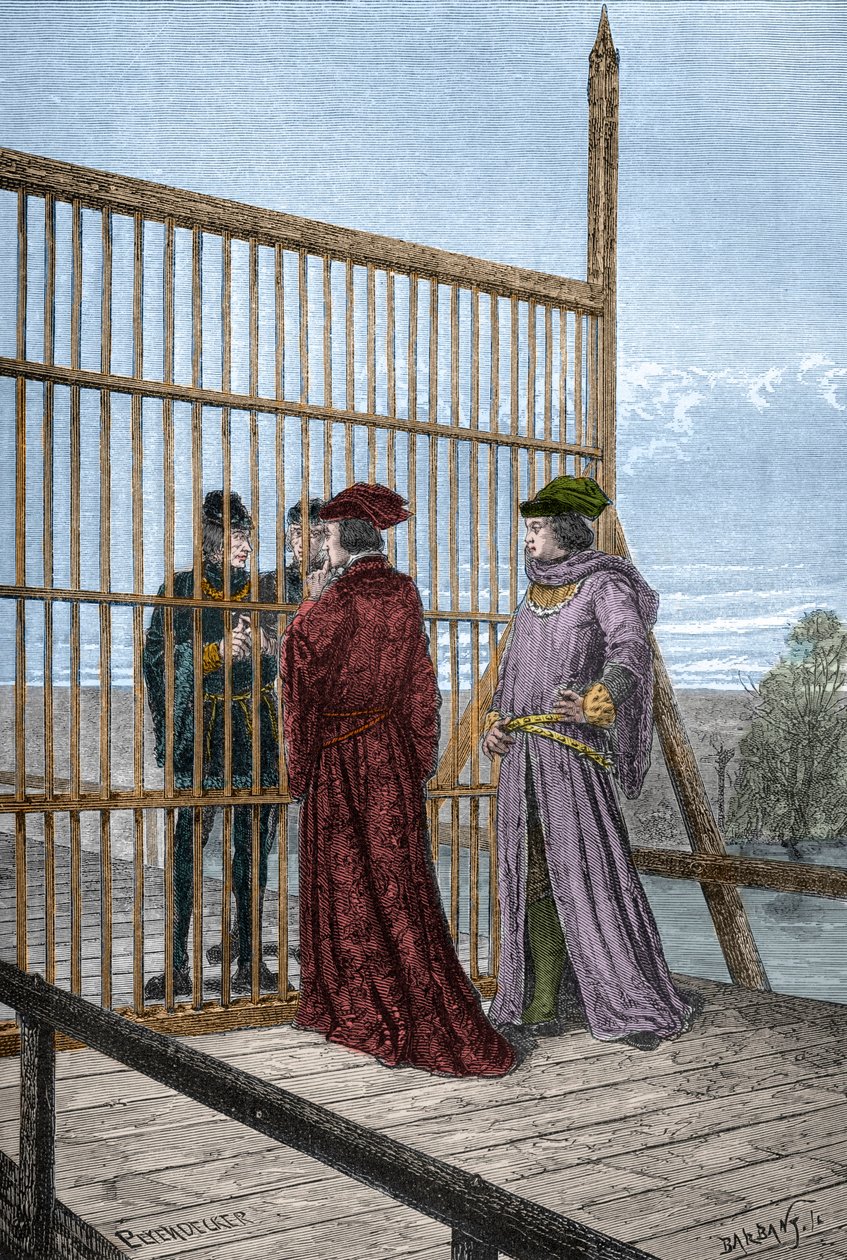 IV. Edward és XI. Lajos francia király találkozója Pecquignyben – Treat de Picquigny (Somme megye) 1475. augusztus 29-én XI. Lajos és IV. Edward között lezárja a százéves háborút – a „L