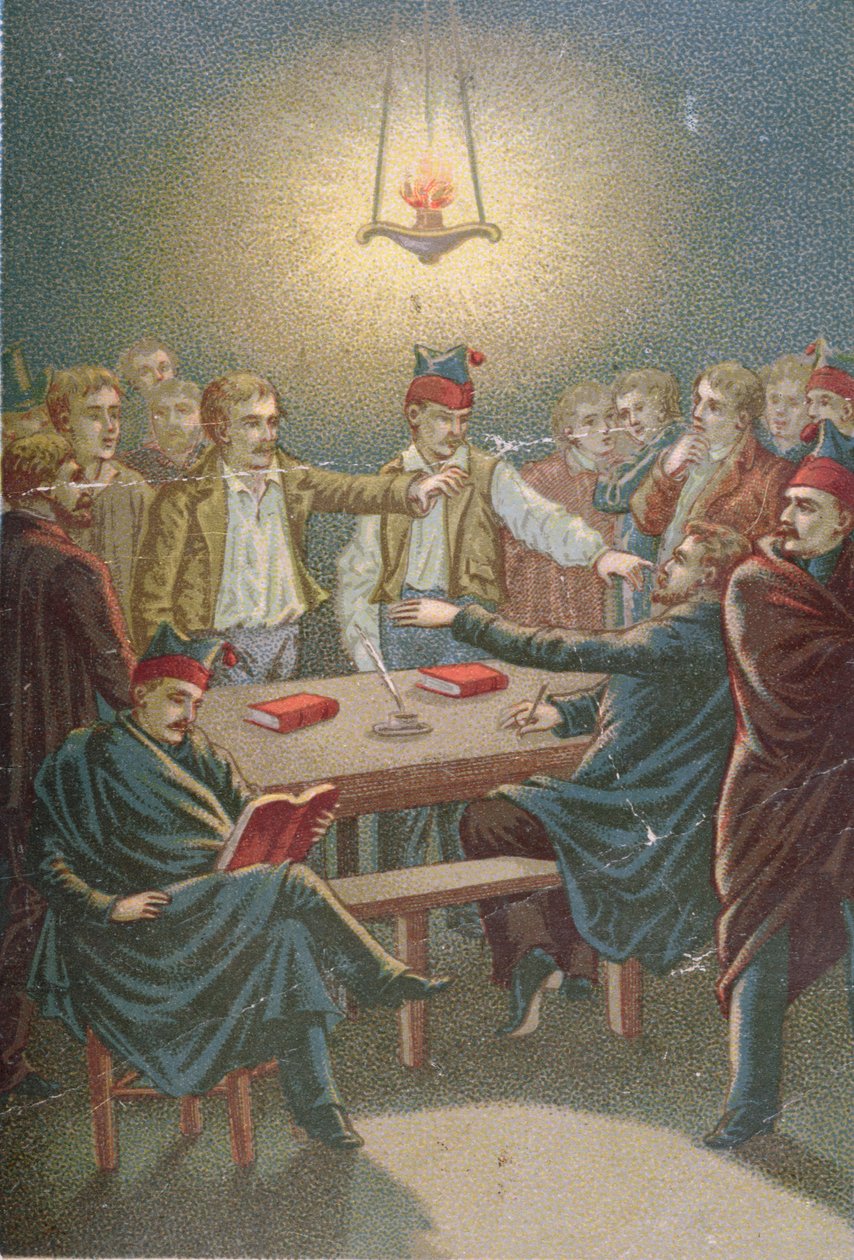 A Carbonari találkozója, 1815-30 alkotó: French School