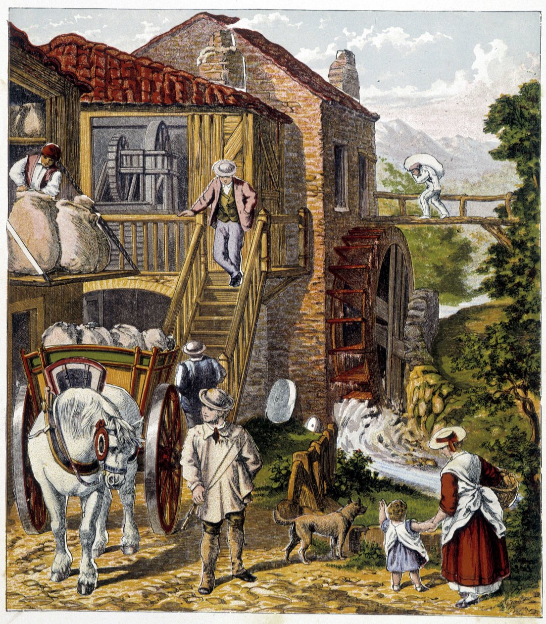 Meunier - a „Kisgyermekek magazinja: a szakmák” című kiadványban, szerk. Hatchet, n.d., 1900 körül alkotó: French School