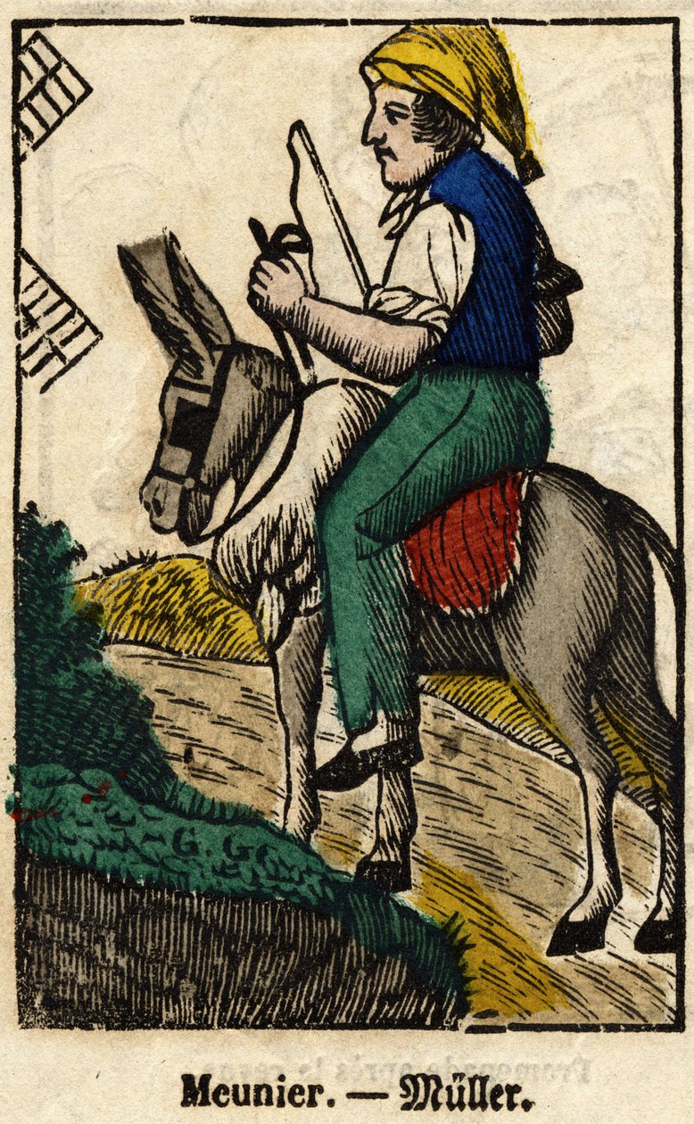 Meunier; Szakmák sorozata, a XIX. századi Epinal képe. alkotó: French School