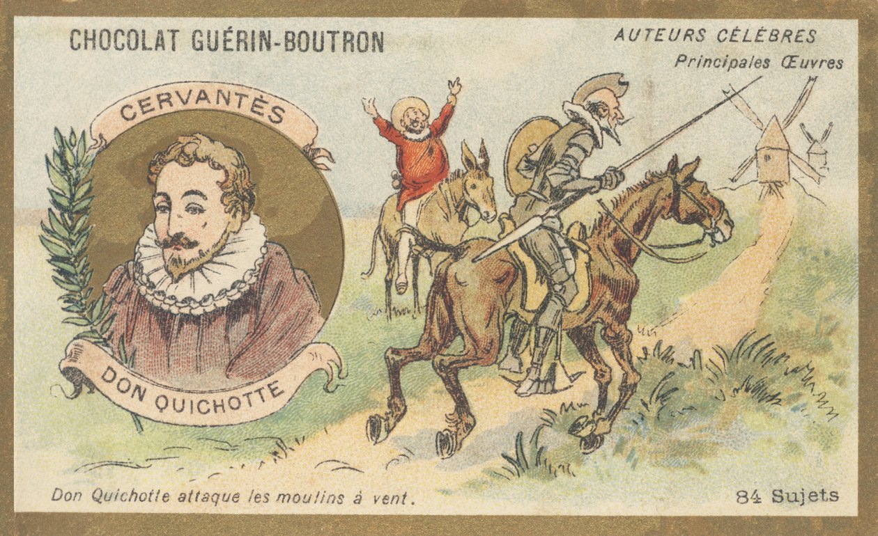 Miguel de Cervantes Saavedra (1547-1616), spanyol regényíró, költő és drámaíró, a „Don Quijote” (1605) szerzője alkotó: French School