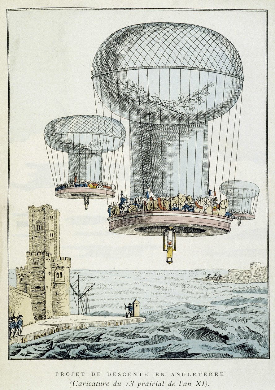 Military Balloon Descent Project Angliába alkotó: French School