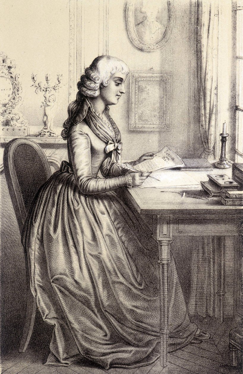 Mme Roland (1754 - 1793) - Alber Maurin „A francia forradalom történelmi galériájában” alkotó: French School