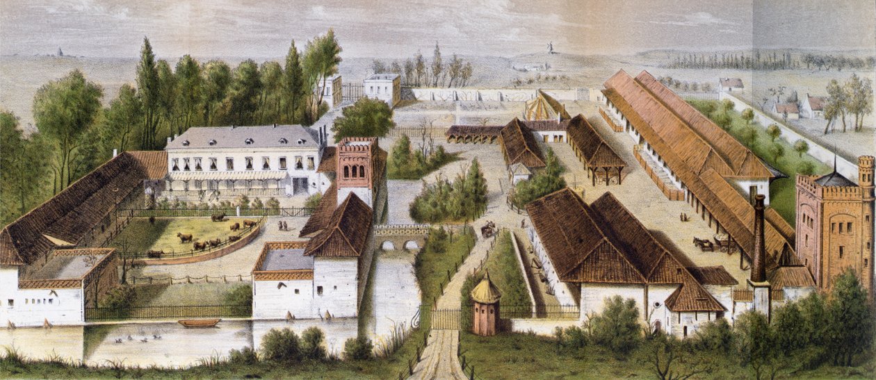 Egy észak-franciaországi farm modellje a „L
