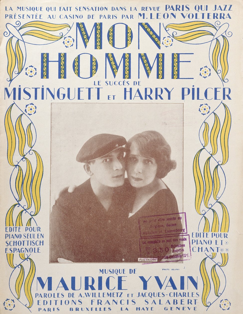 Mon Homme, Mistinguett és Harry Pilcer dalának feldolgozása, 1920 alkotó: French School