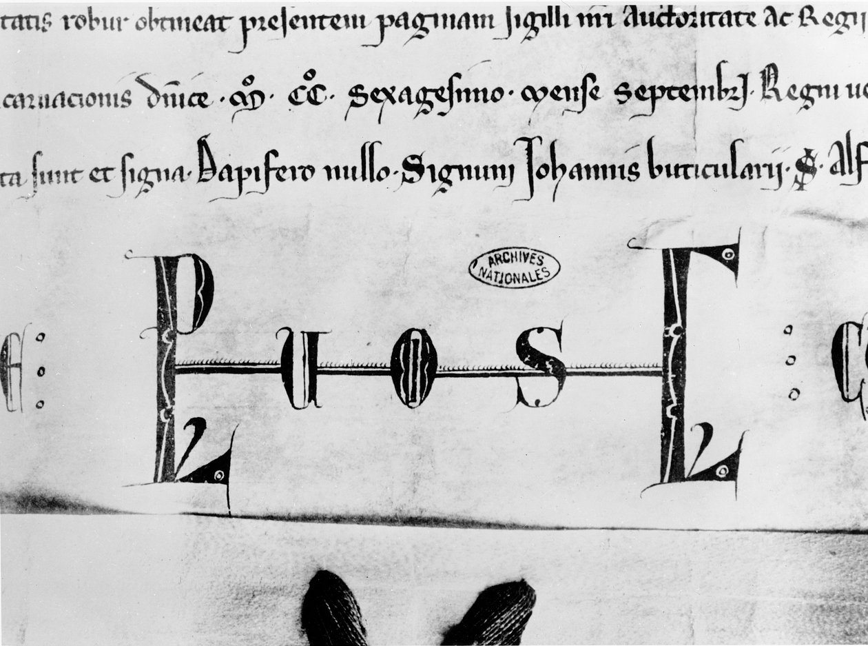 IX. Lajos monogramja (pergamen) alkotó: French School