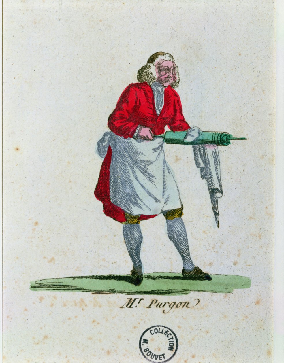 Monsieur Purgon, Moliere Le Malade Imaginaire című művéből (1622-73) alkotó: French School