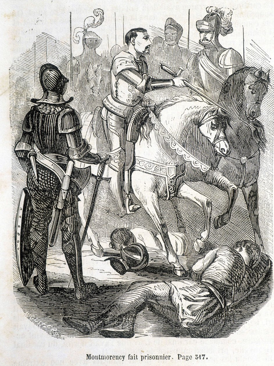 Montmorency fogságba esett Pavie-ban (1525) – L.-P. „Histoire de France” című művében. Anquetil alkotó: French School