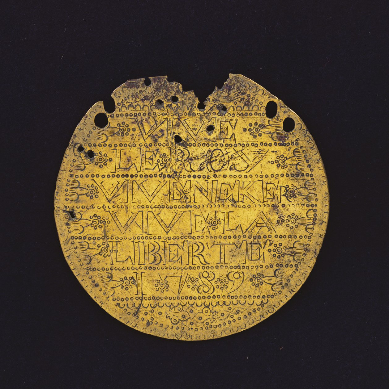 Hold: Éljen Roy, éljen Necker, éljen a szabadság 1789 (réz) alkotó: French School