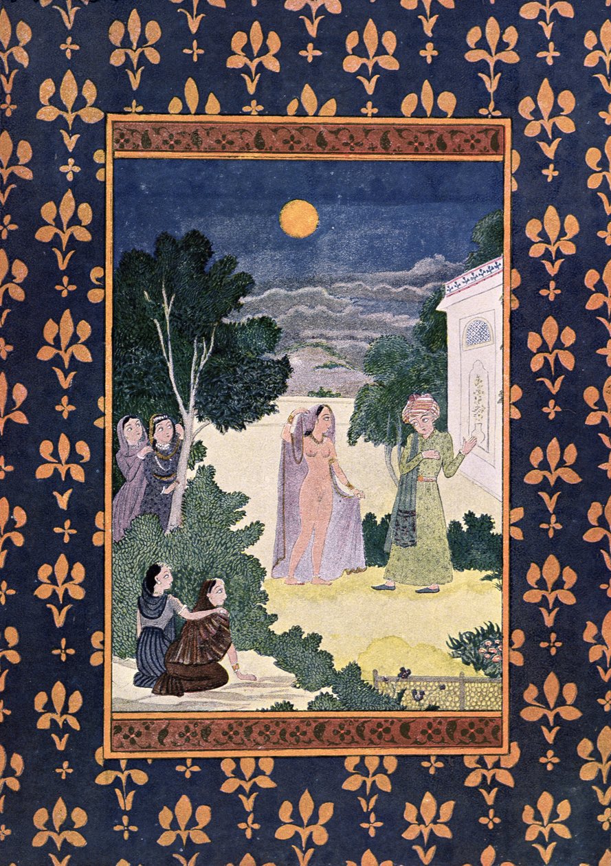 A szépség holdja, az Arab éjszakák illusztrációja, 1895 (színes metszet) alkotó: French School