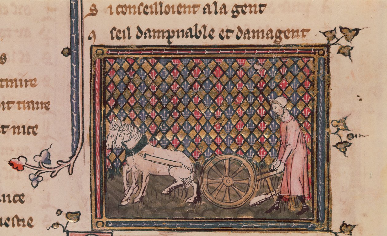 Ms.1044 f.21v Az ember, aki köteles megélni, az Ovide Moralise-ból, írta Chretien Legouais alkotó: French School