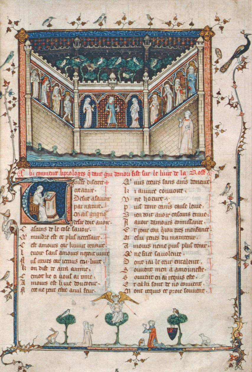 Ms 101 fol.5 A rózsa románca alkotó: French School