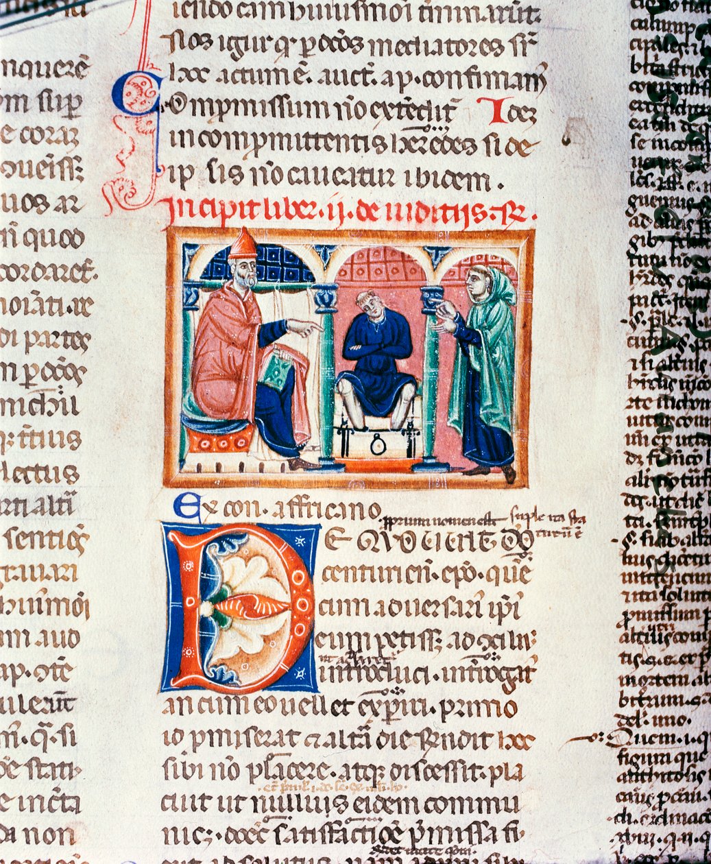 Ms 150 f.61v A ítélet, a Decrets de St. Gregoire IX. alkotó: French School