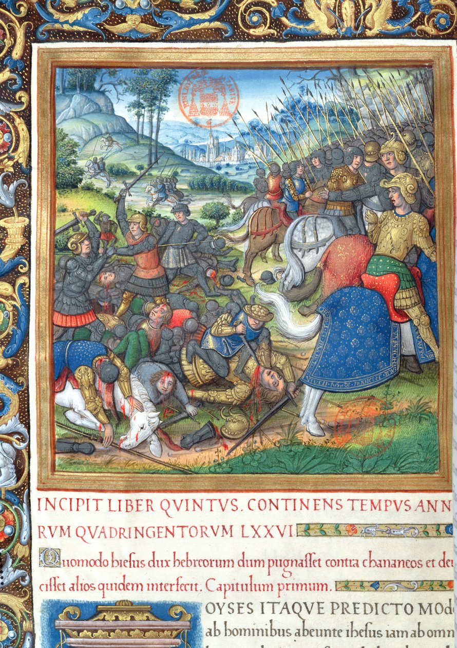 Ms. 1581 f. 154 Illusztráció a VIII. könyvből (Dávid halálától Akháb haláláig), Flavius Josephus A zsidók régiségei (Antiquitates Judaicae) 1. fejezete – Hogyan Salamon, amikor alkotó: French School