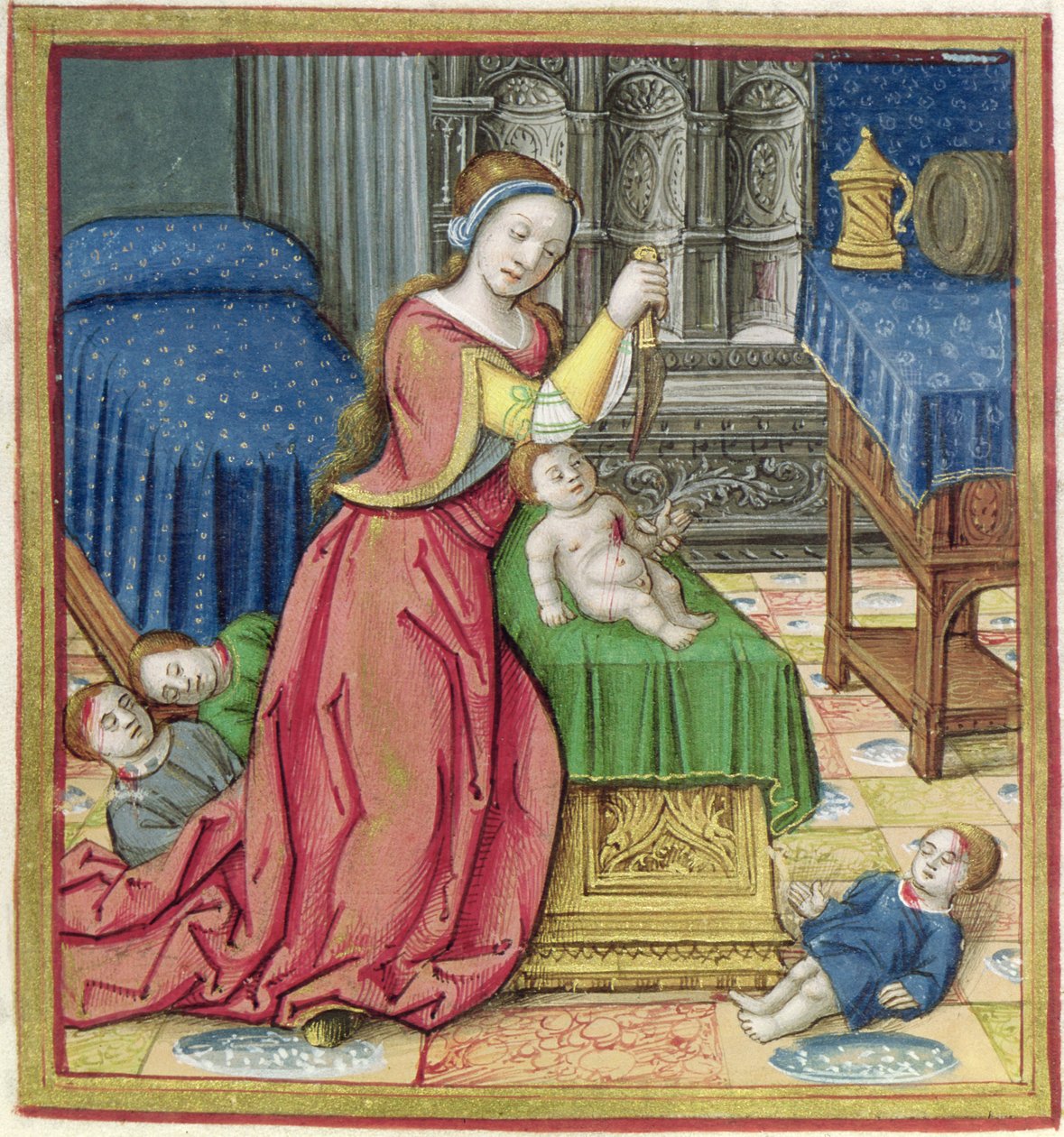 Ms 17 Athalia (i. e. 837) a Híres nők élete című filmből, 1505 körül alkotó: French School