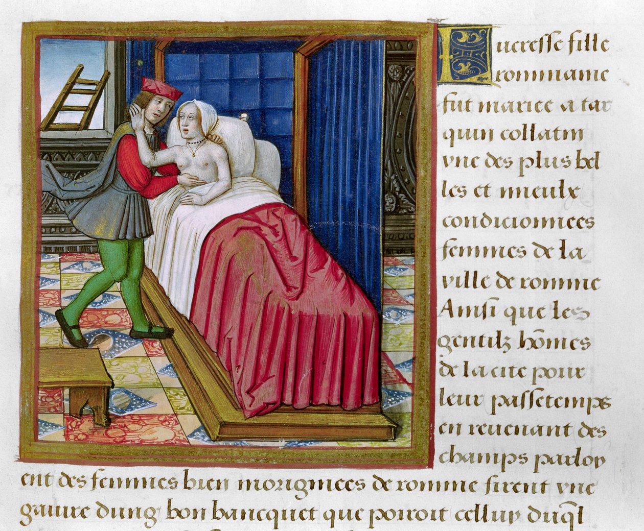 Ms 17 Lucretia, a Híres nők életéből, 1505 körül alkotó: French School
