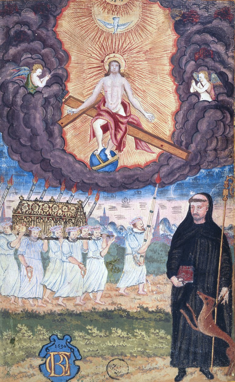 Ms 1847 Szt. Genevieve ereklyetartójának szállítása Párizsban alkotó: French School