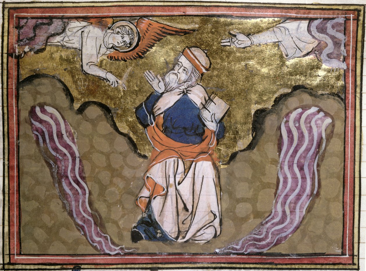 Ms 21 Ezékiel próféta, miniatűr a Biblia történetéből alkotó: French School