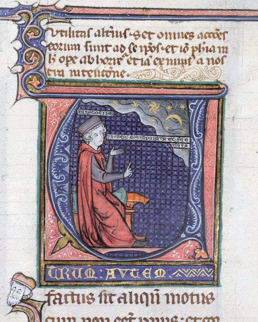 Ms 3469 Megvilágítás a fizikából, Arisztotelész (Kr. e. 384-322) alkotó: French School