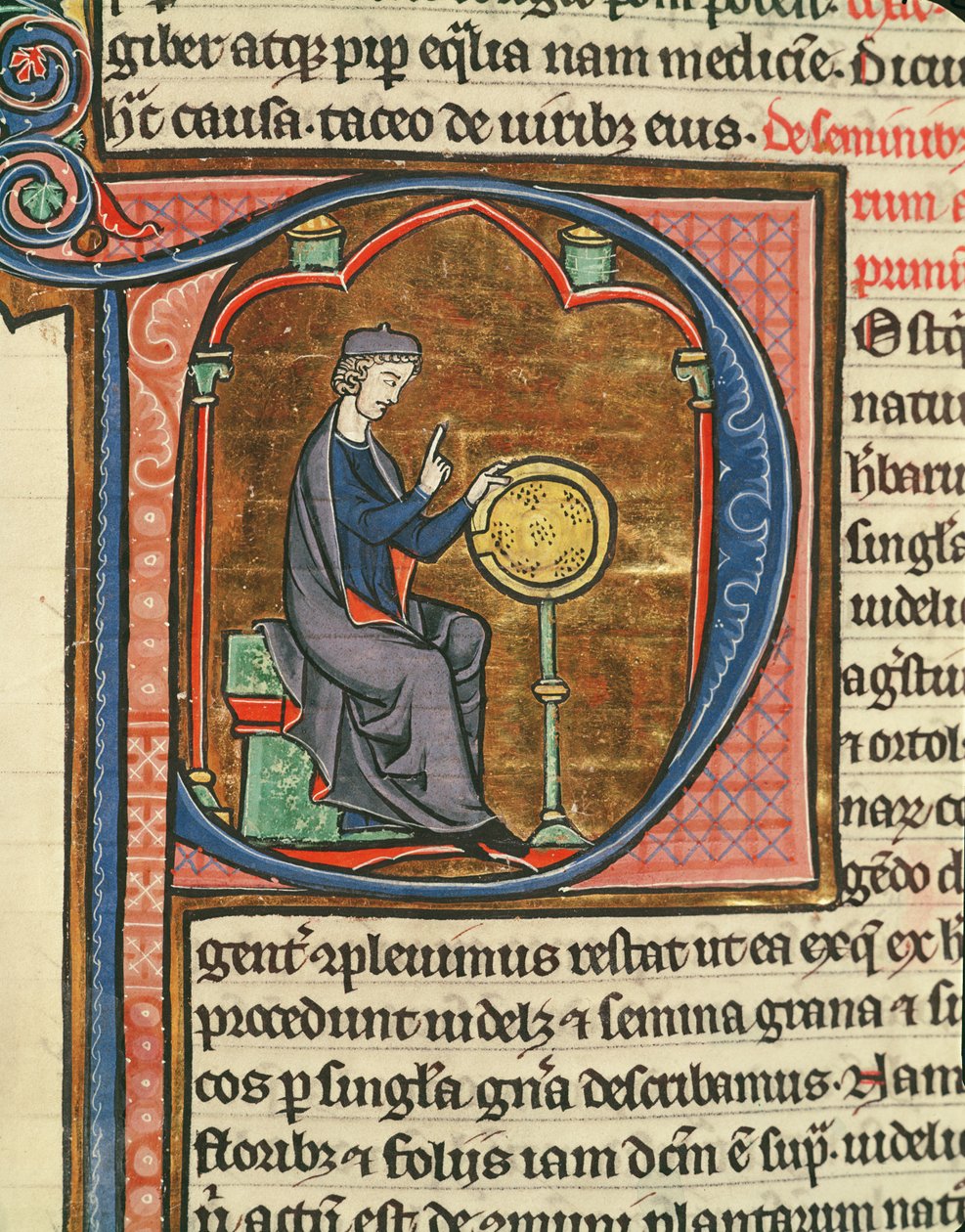 Ms 426 fol.48 Gabona rostálása, A természet tükre, Vincent de Beauvais alkotó: French School