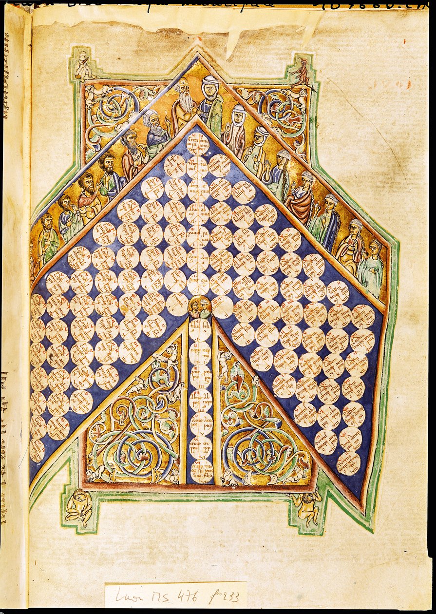 Ms 476 fol.233 Oldal egy Bibliából alkotó: French School