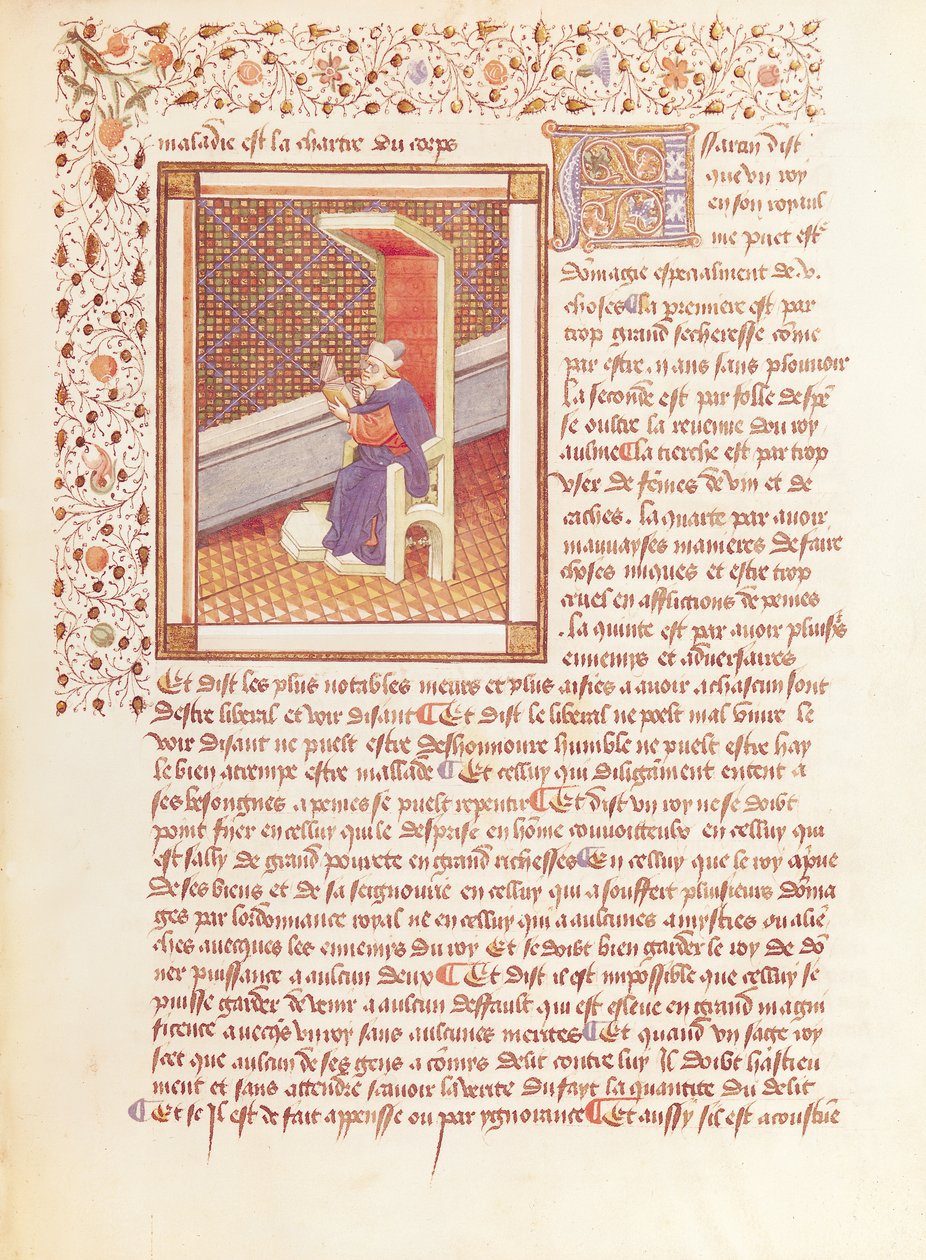 Ms 614 oldal a The Moral Sayings of the Philosophers c alkotó: French School