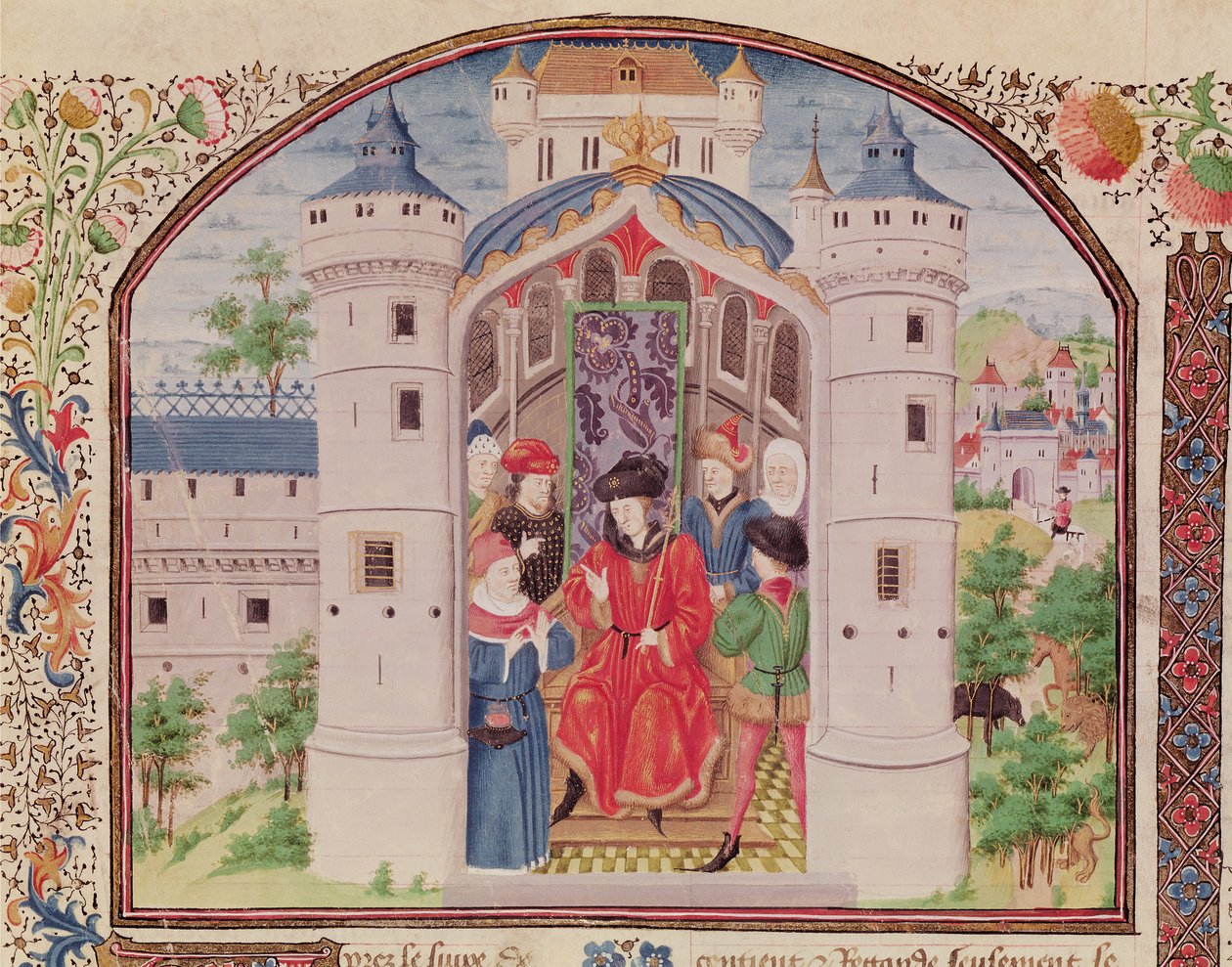 Ms 927 Fol.426 A közgazdaságtan bemutatása, Arisztotelész (Kr.e. 384-322) részlete (lásd még: 165166) az etikából, politikából és gazdaságtanból alkotó: French School
