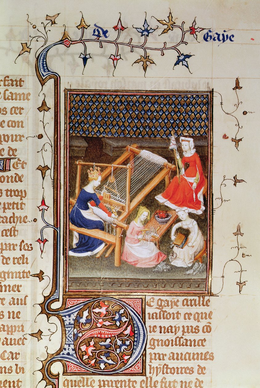 Ms Fr 12420 fol.71 Tanaquil szövés, 