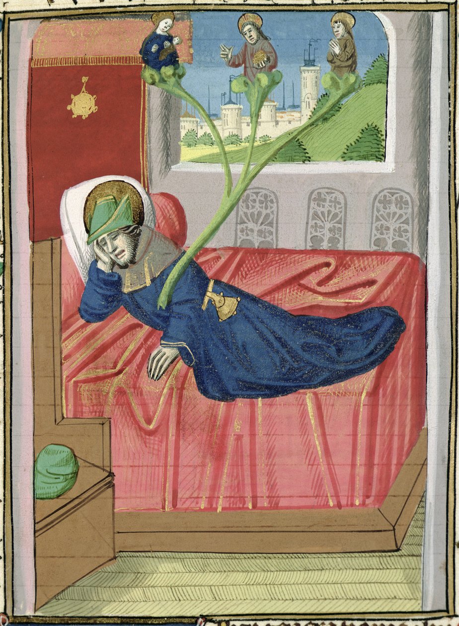 Ms H 7 fol.145r Jesse fája, Jean XXII. Bibliájából alkotó: French School