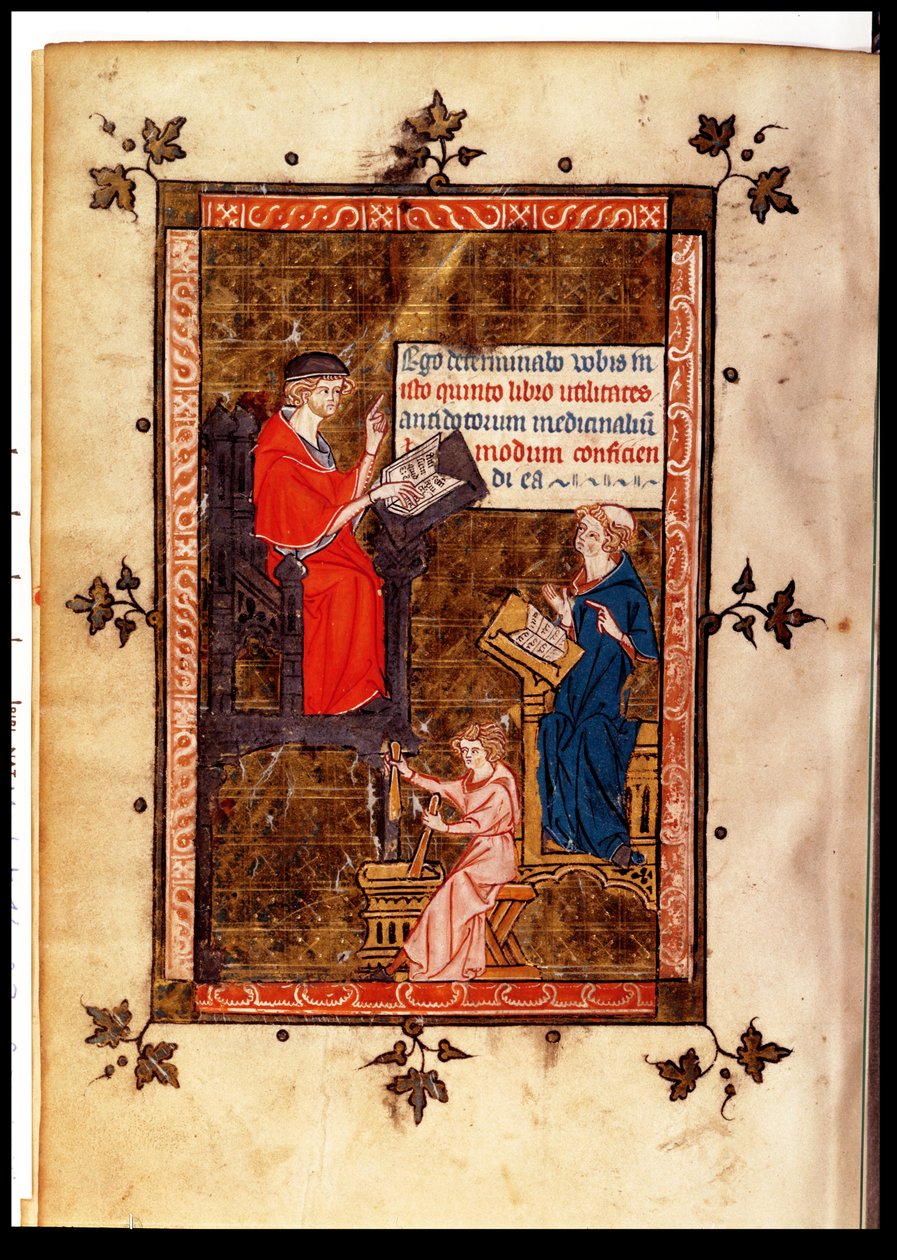 Ms. Lat. 14023 fol. 769 kontra Antidote-tanítás az orvostudomány kánonjából, Avicenna (Ibn Sina) (980-1037), fordította Gerard de Cremone (1114-87) 1320 körül alkotó: French School