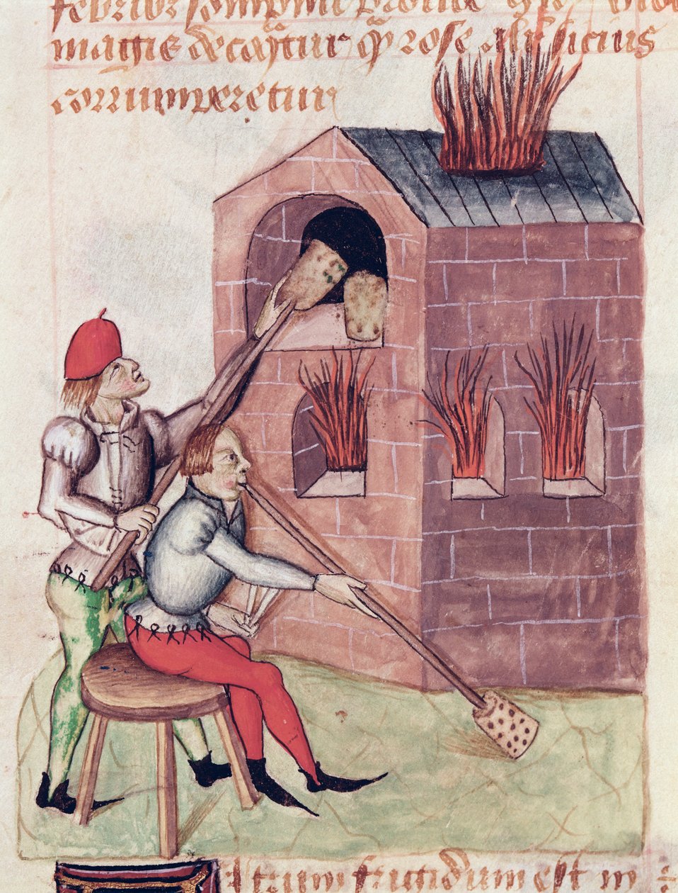 Ms Lat 993 L.9.28 f.138r Üvegfúvók, a Tractatus de Herbistől, Dioscorides alkotó: French School