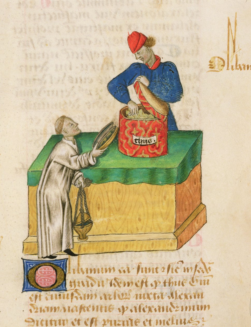 Ms Tractatus de Herbis, Dioscorides, fol.104r The Incense Selr alkotó: French School
