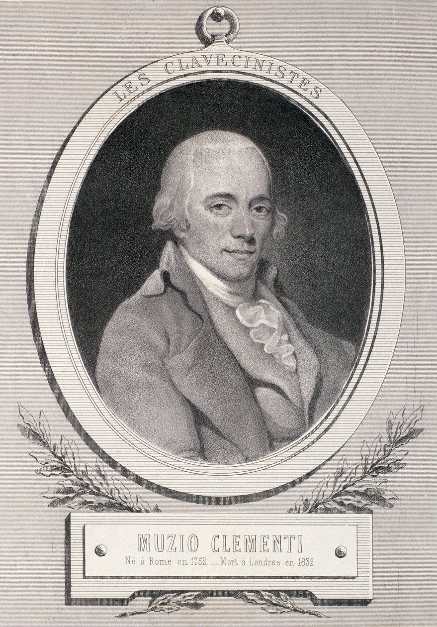A Muzio Clementi (1752-1832) Alfred Lemoine metszete alkotó: French School
